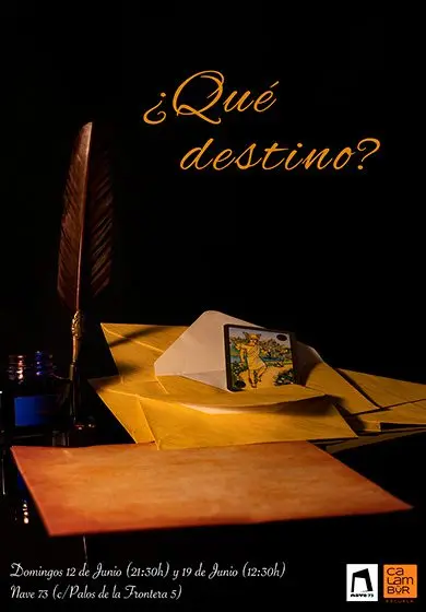 Cartel de ¿Qué destino?