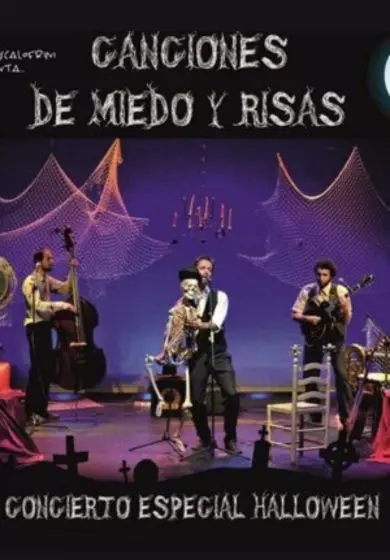 Cartel de Canciones de miedo y risas - Music Show - Familia Escalofrini