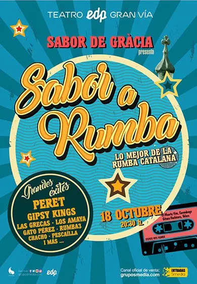 Cartel de Sabor a rumba