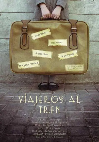 Cartel de Viajeros al tren