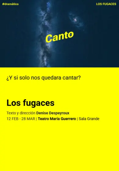 Cartel de Los fugaces - Denise Despeyroux
