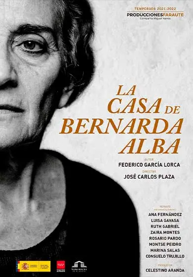 Cartel de José Carlos Plaza: La casa de Bernarda Alba