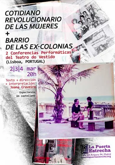 Cartel de Cotidiano Revolucionario de las Mujeres y Barrio de las Ex-Colonias