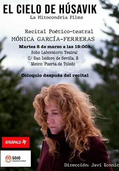 Cartel de El cielo de Húsavik. Recital poético-teatral