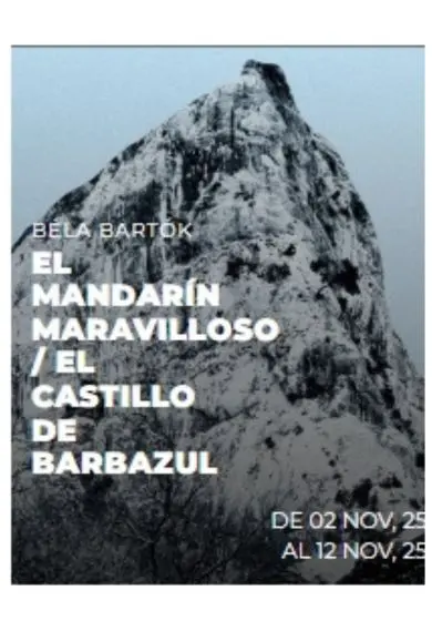 Cartel de El castillo de Barbazul / El mandarín maravilloso
