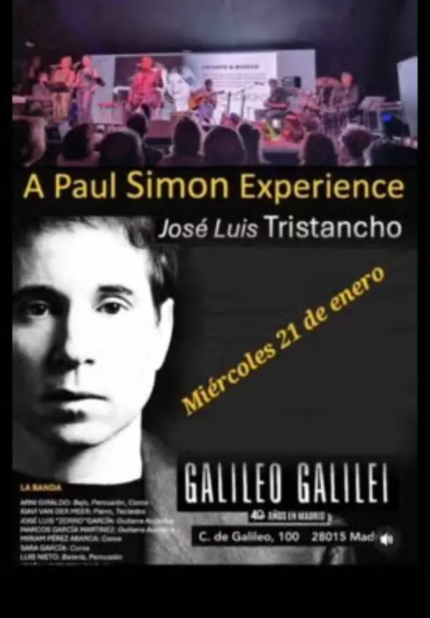 Cartel de Paul Simon Experience