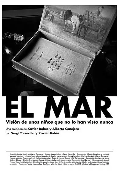 Cartel de El mar: visión de unos niños que no lo han visto nunca