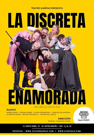 Cartel de Manuel Carcedo: La discreta enamorada