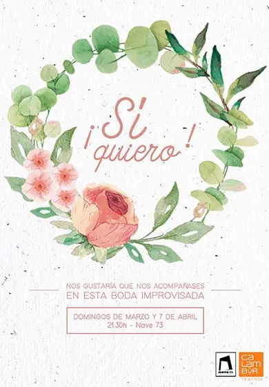 Cartel de ¡Sí quiero!