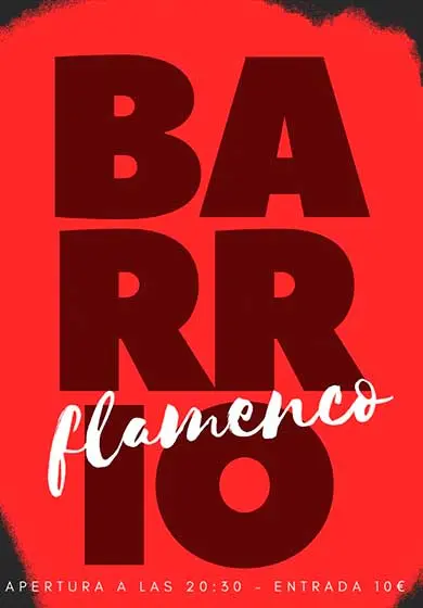 Cartel de Flamenco de barrio