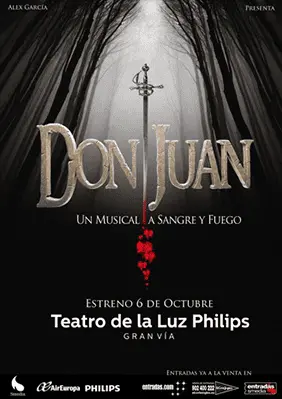 Cartel de Don Juan, un musical a sangre y fuego