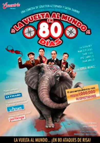 Cartel de La vuelta al mundo en 80 días
