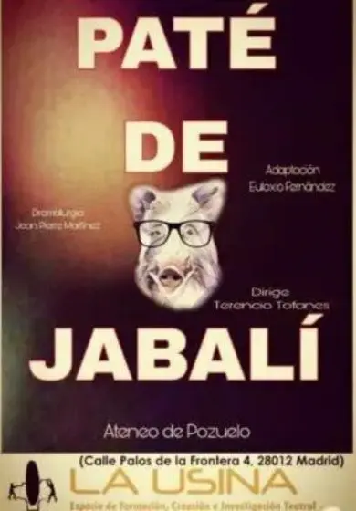 Cartel de Paté de jabalí