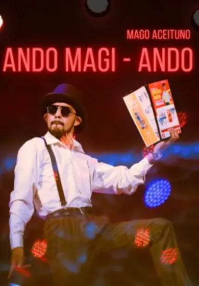 Cartel de Ando Magi-ando con mago Aceituno