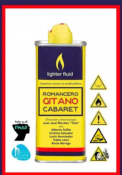 Cartel de Romancero gitano cabaret