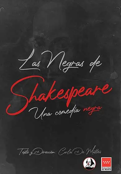Cartel de Las negras de Shakespeare