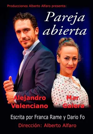 Cartel de Pareja abierta, el musical