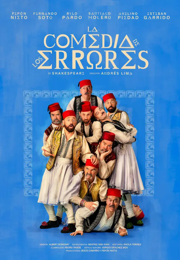 Cartel de Andrés Lima: La comedia de los errores