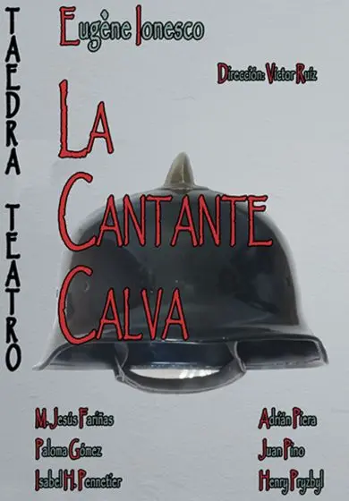 Cartel de La cantante calva - Compañía Taedra