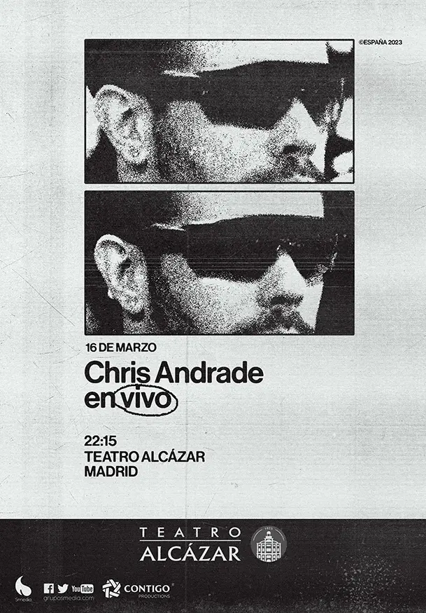 Cartel de Chris Andrade en vivo