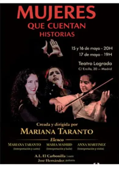 Cartel de Mujeres que cuentan historias