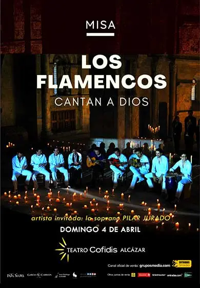 Cartel de Los flamencos cantan a Dios