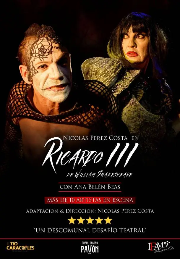 Cartel de Ricardo III, una experiencia Shakespeare