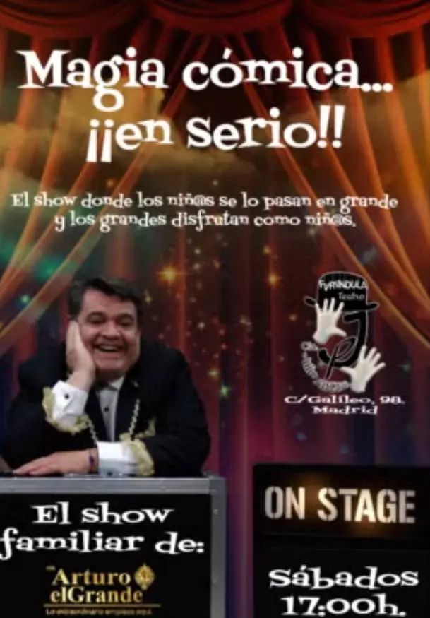 Cartel de Arturo el Grande: Magia cómica... ¡en serio!