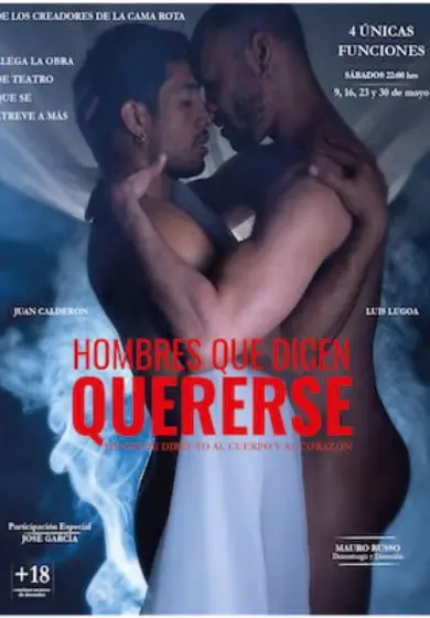 Cartel de Hombres que dicen quererse