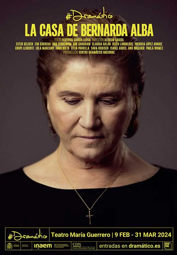 Cartel de Alfredo Sanzol: La casa de Bernarda Alba
