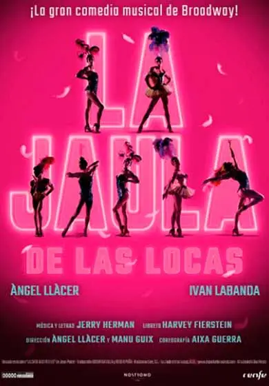 Cartel de La Jaula de las Locas. El Musical