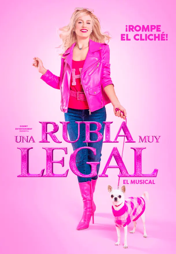 Cartel de Una rubia muy legal, el musical