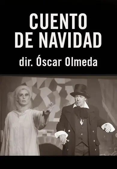 Cartel de Óscar Olmeda: Cuento de Navidad de Charles Dickens