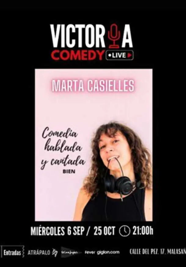 Cartel de Victoria Comedy Live - Marta Casielles