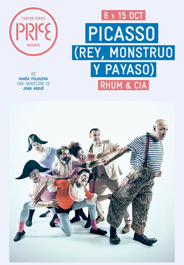 Cartel de Rhum & Cía: Picasso (rey, monstruo y payaso)