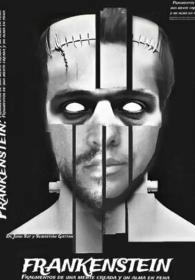 Cartel de Frankenstein, fragmentos de una mente creada y un alma en pena