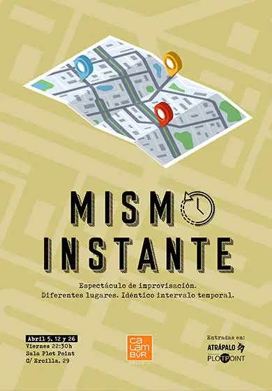 Cartel de Calambur Teatro: Mismo instante