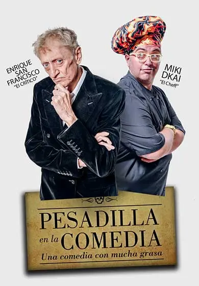 Cartel de Pesadilla en la comedia