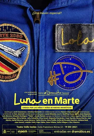 Cartel de Luna en marte