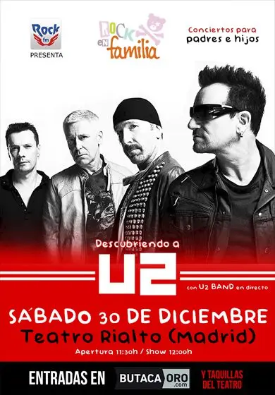 Cartel de Rock en familia: U2