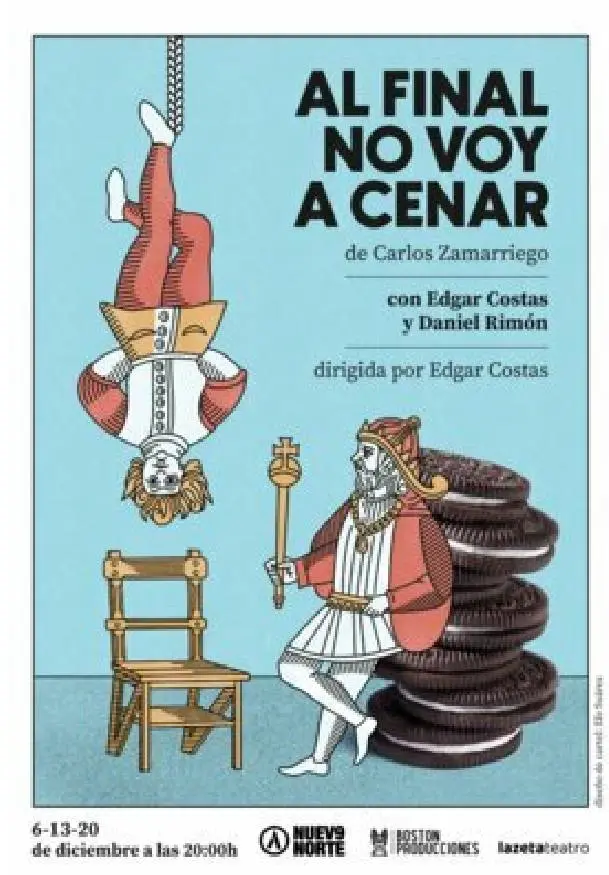 Cartel de Al final no voy a cenar