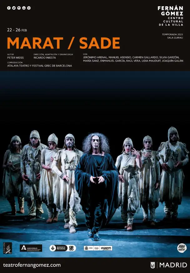 Cartel de Atalaya Teatro: Marat-Sade