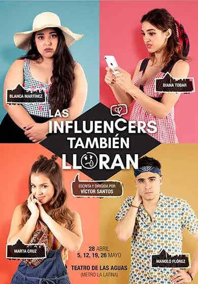 Cartel de Las influencers también lloran