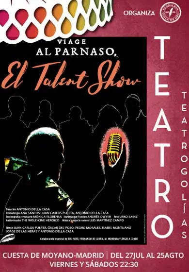 Cartel de Viaje al Parnaso, el Talent Show