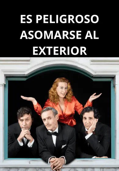 Cartel de Es peligroso asomarse al exterior