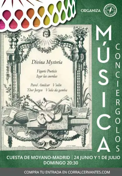 Cartel de Divina Mysteria: Figuris Poeticis / Izar las Cuerdas