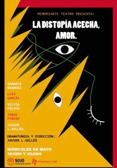Cartel de La distopía acecha, amor