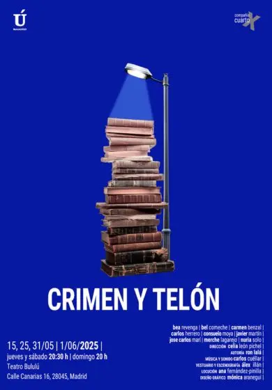 Cartel de Crimen y telón - Cuarto X