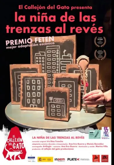 Cartel de La niña de las trenzas del revés