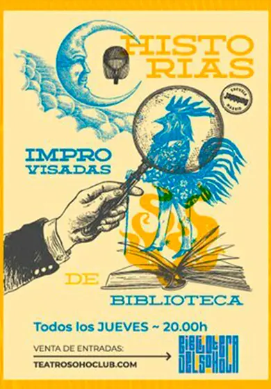 Cartel de Historias improvisadas de la Biblioteca